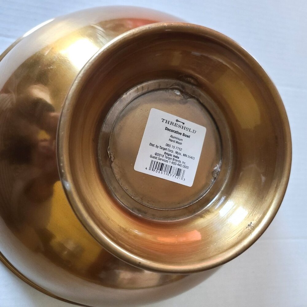 Target Threshold Large Decorative Bowl Copper Finish Aluminum Revere Style NEW - Picture 7 of 7